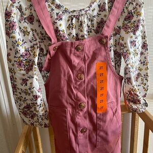 BCBG Pink Floral Kids Formal Dress